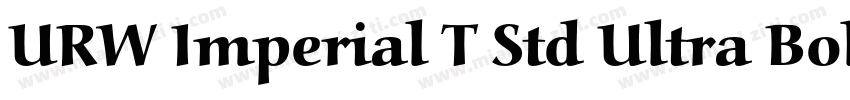 URW Imperial T Std Ultra Bold Wide字体转换